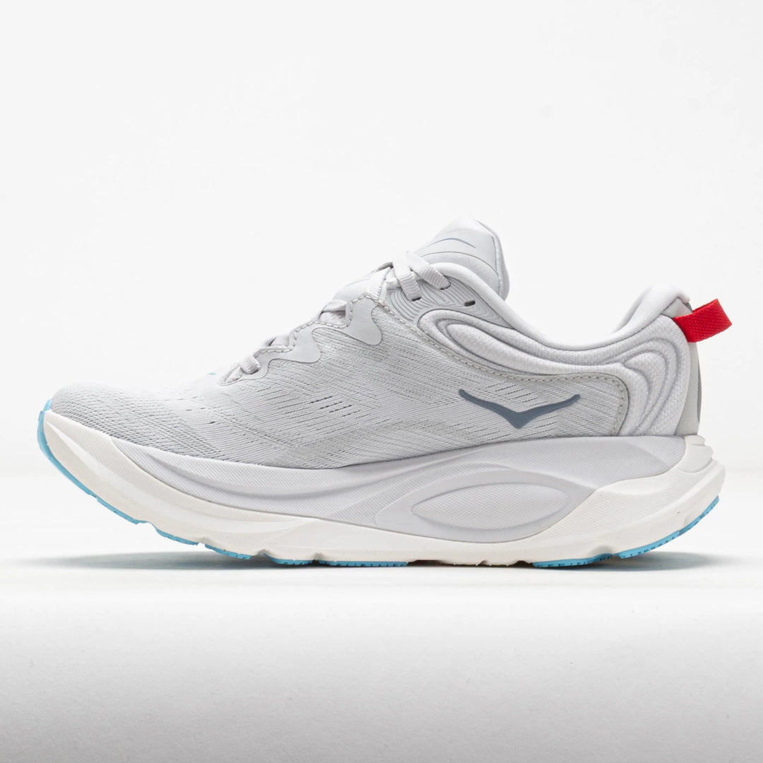 A light gray and white Hoka Gaviota 6 – Women&