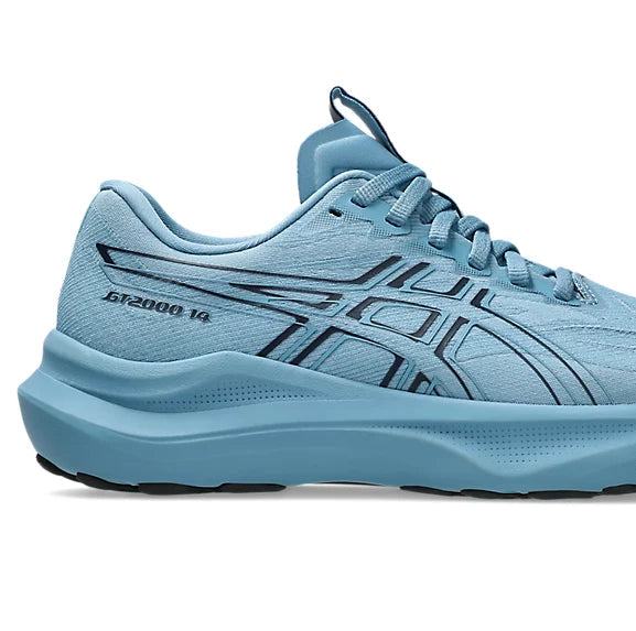 Asics 2000 v14 Light blue running shoe on a white background