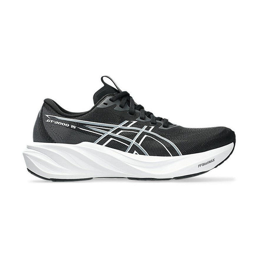 GT-2000 15 black and white athletic shoe with a white sole on a white background.