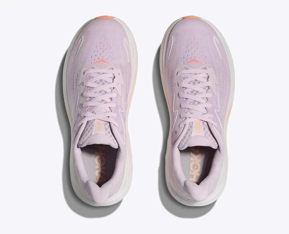 Hoka Clifton 10 – Women's – Lilac Cream/Tangerine Glow
