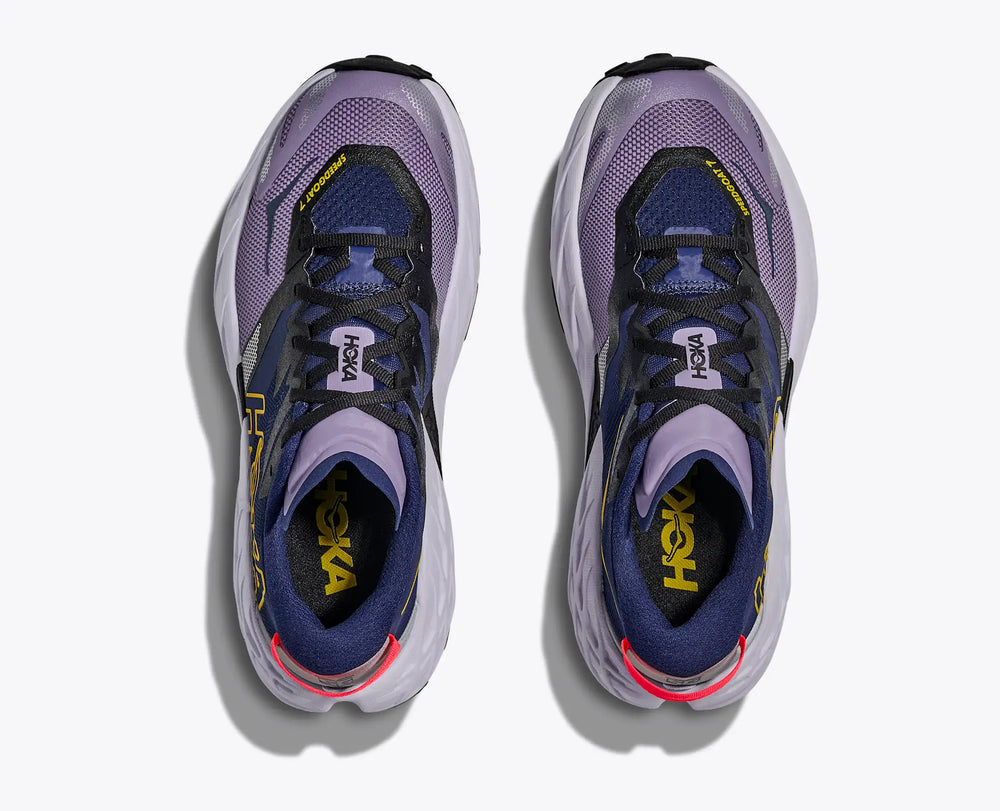 Hoka Speedgoat 7 – Women's – Berry Jam/Starlight Glow