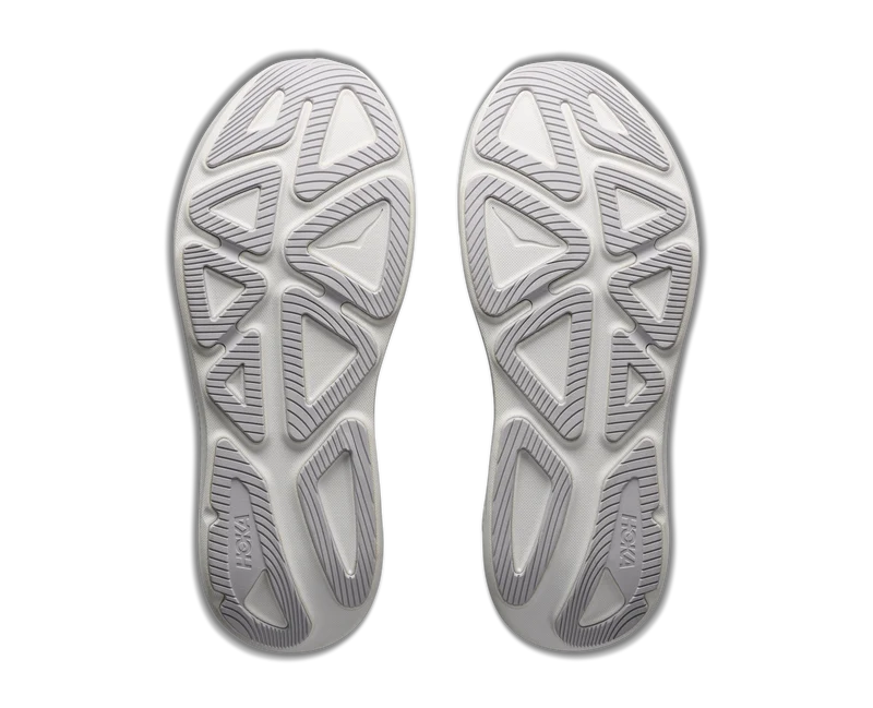 A pair of light gray Hoka Clifton Pro – Men&