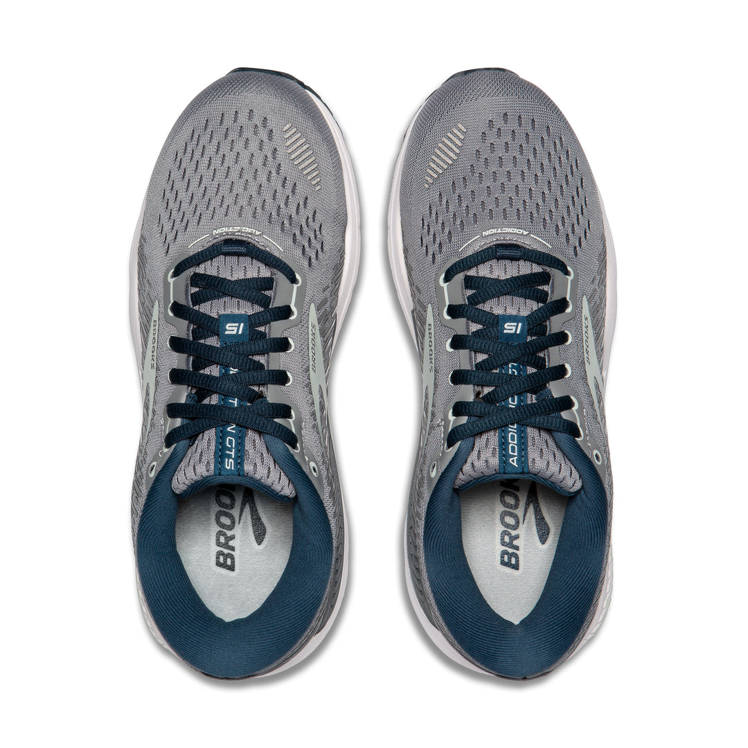 Gray and blue Brooks Addiction Gts 15 – Women&