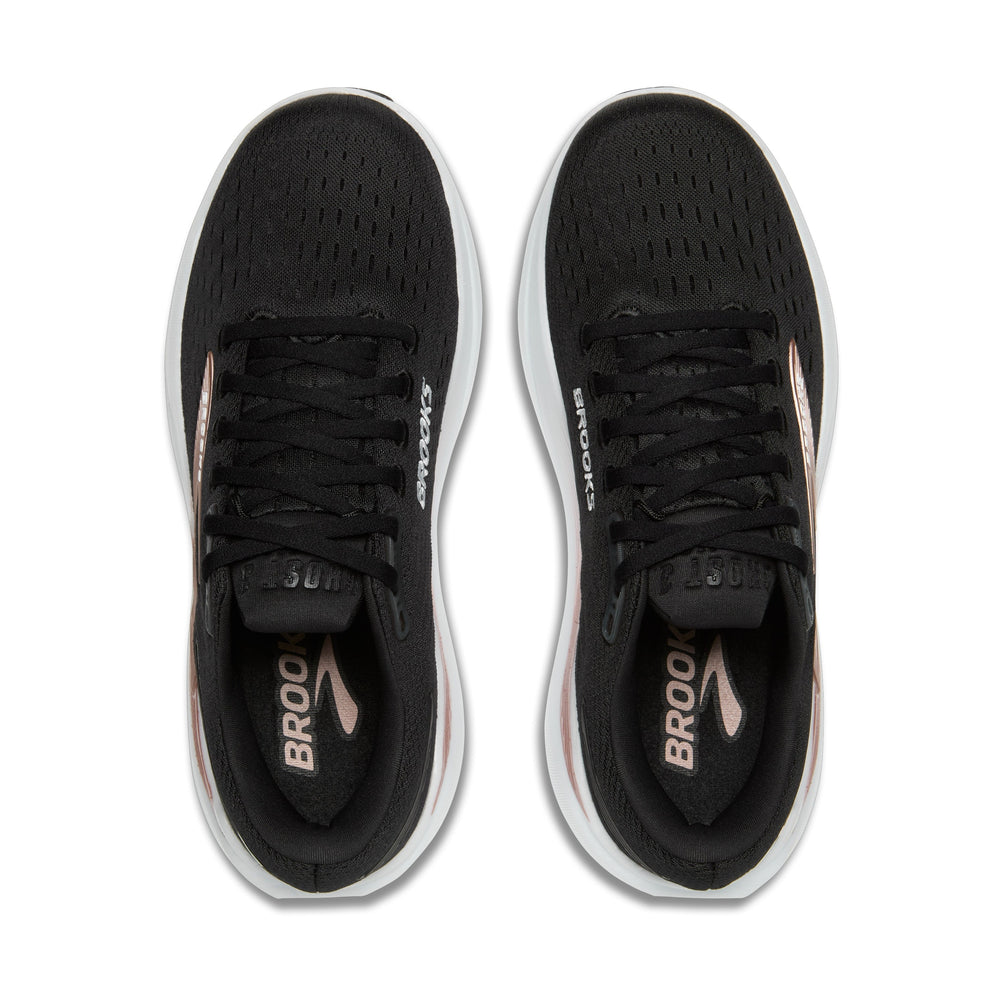 A pair of black Brooks Ghost Max 3 – Women's running shoes shown from a top-down view on a solid white background.
