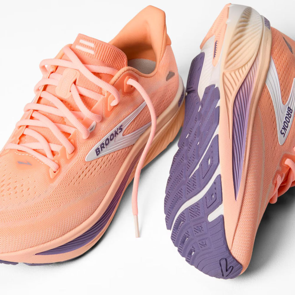 Brooks Ghost 18 – Women's – Peach/Grape/Coconut