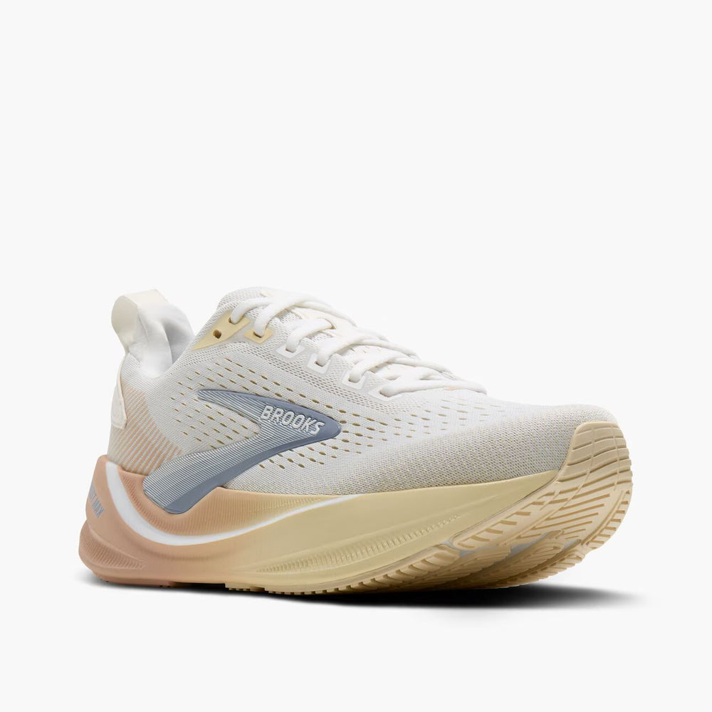 Brooks -- Women's -- Ghost Max 4 -- White/Rose/Rutabaga