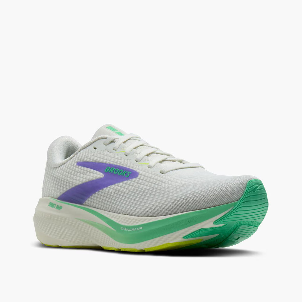 Brooks Ghost AMP – Women's – Grey/Grey/Paradise Green