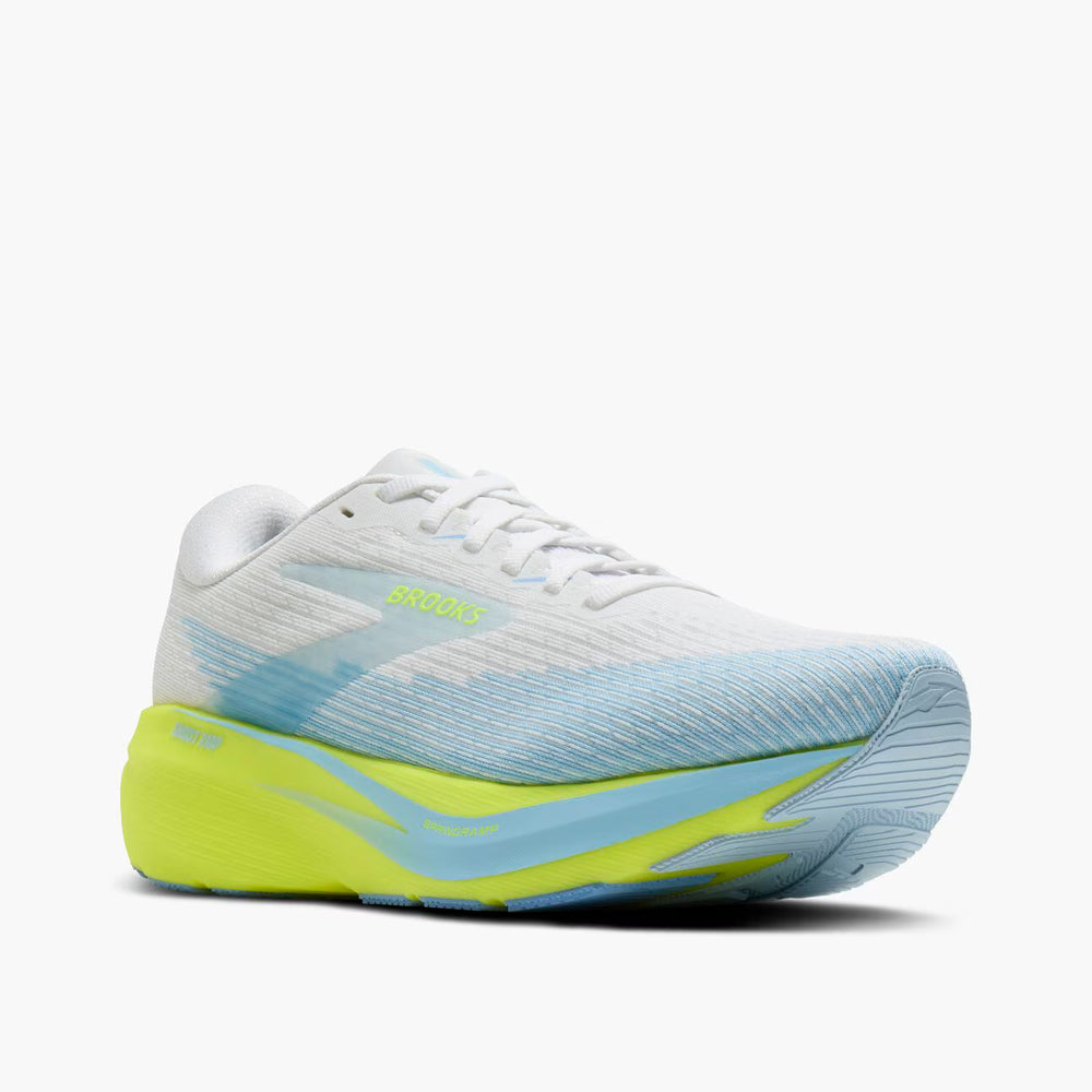 Brooks Ghost AMP – Women's – White/Blue/Nightlife