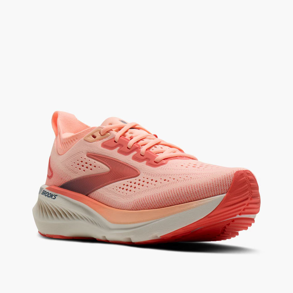 Brooks Glycerin Gts 23 – Women's – Coral/Peach/Spellbound