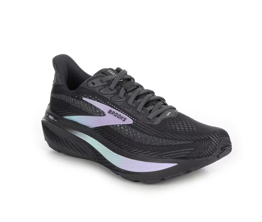 Brooks Ghost 17 – Women's – Grey/Clearwater/Purple