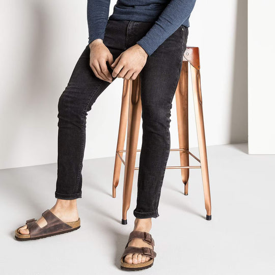 Birkenstock Arizona Soft Footbed--All Gender--Oiled Leather Habana
