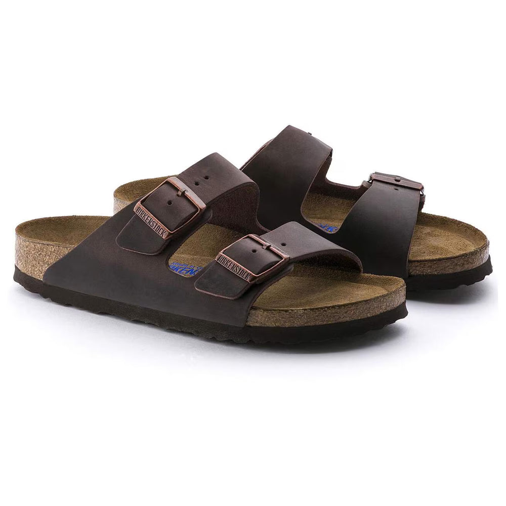 Birkenstock Arizona Soft Footbed--All Gender--Oiled Leather Habana
