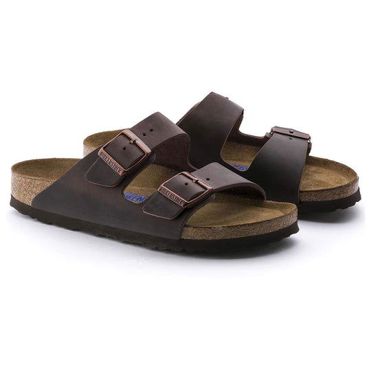 Birkenstock Arizona Soft Footbed--All Gender--Oiled Leather Habana