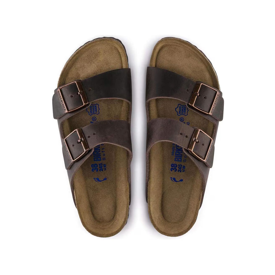 Birkenstock Arizona Soft Footbed--All Gender--Oiled Leather Habana