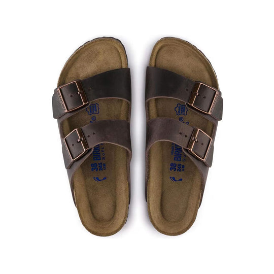 Birkenstock Arizona Soft Footbed--All Gender--Oiled Leather Habana