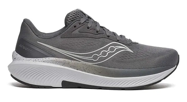 Black  Sauconey Echelon 10 sneaker with brand logo on a white background