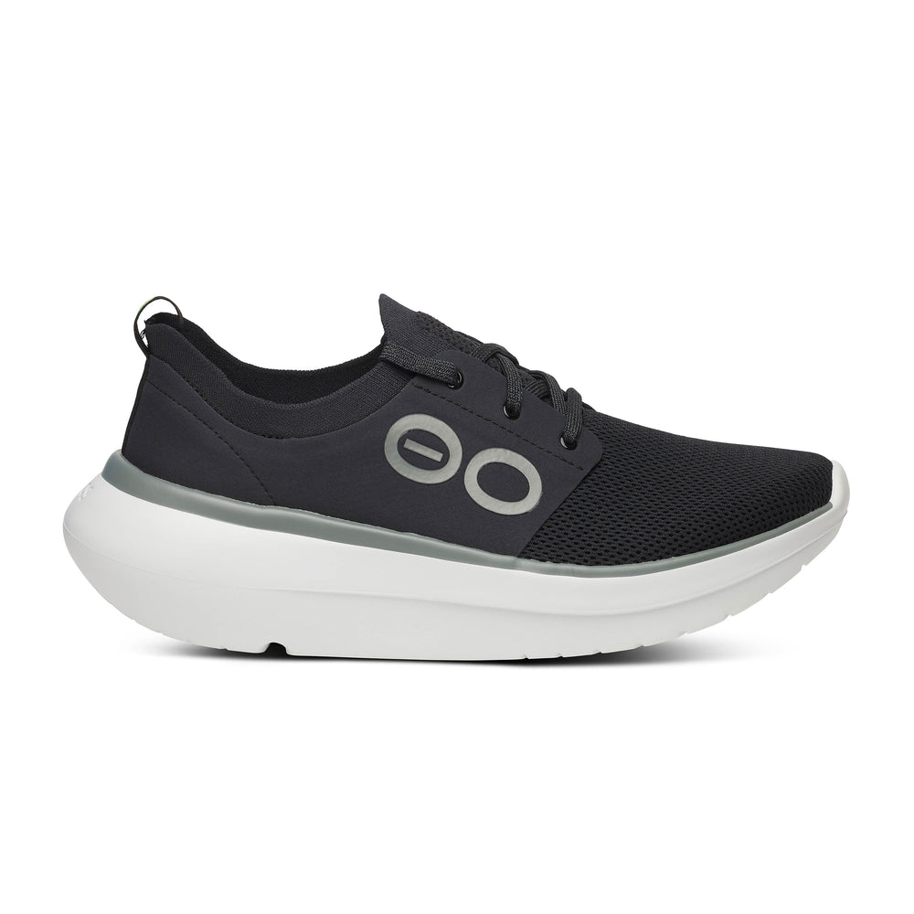 Oofos Oomy Stride Shoe – Men's – White/Black