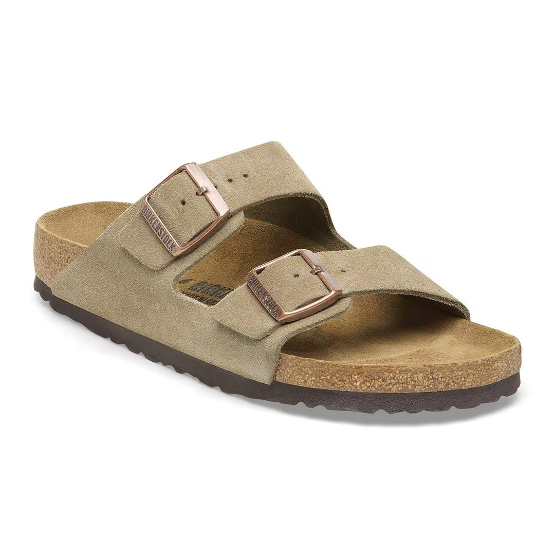 Birkenstock Arizona Soft Footbed--All Gender--Taupe Suede