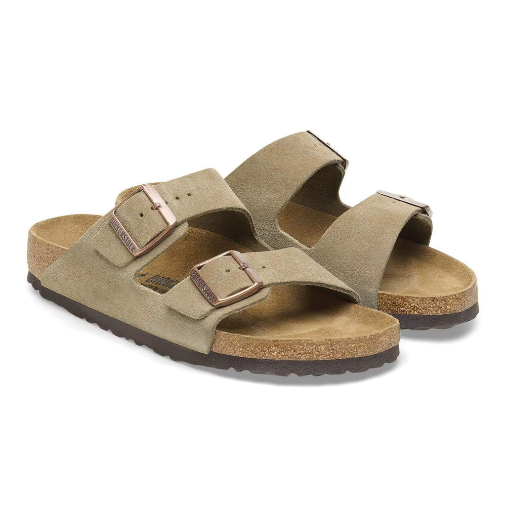 Birkenstock Arizona Soft Footbed--All Gender--Taupe Suede