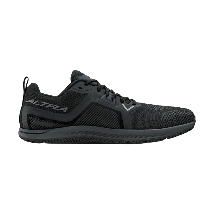Solstice XT 3 a women's black Altra running shoe shown in a side profile view against a plain white background.