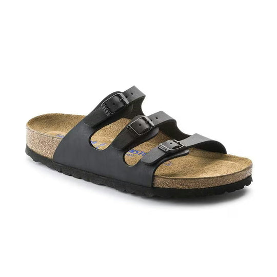 A single black leather BIRKENSTOCK Women&
