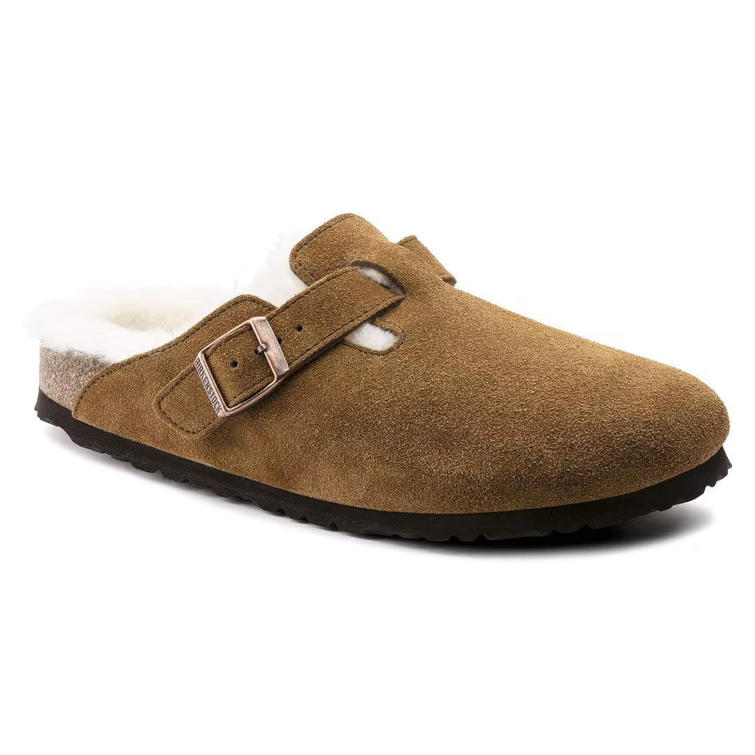 Birkenstock Boston Shearling--Mink Suede