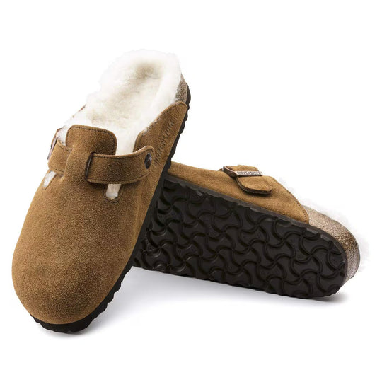 Birkenstock Boston Shearling--Mink Suede