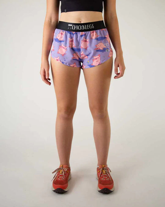 Chicknlegs Chicknlegs 1.5" Split Shorts – Women&