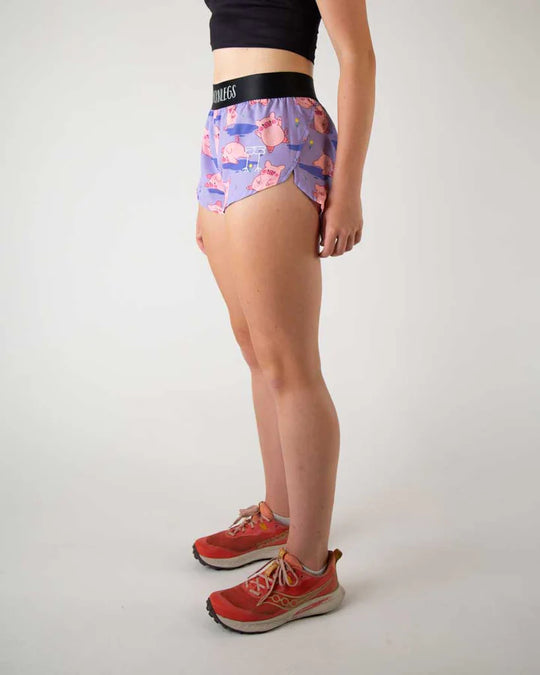 Chicknlegs Chicknlegs 1.5" Split Shorts – Women&