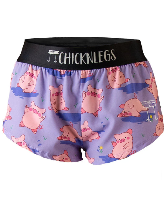 Chicknlegs Chicknlegs 1.5" Split Shorts – Women&