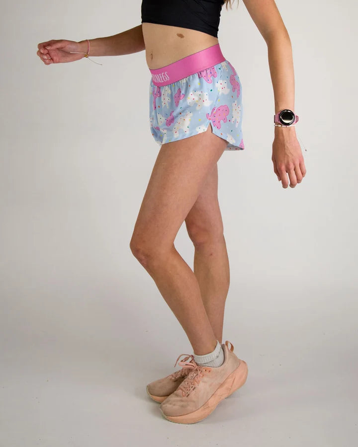 Chicknlegs Chicknlegs 1.5" Split Shorts – Women&