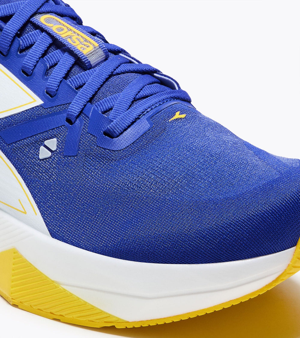Diadora Corsa - Men's - Blue/White/Yellow
