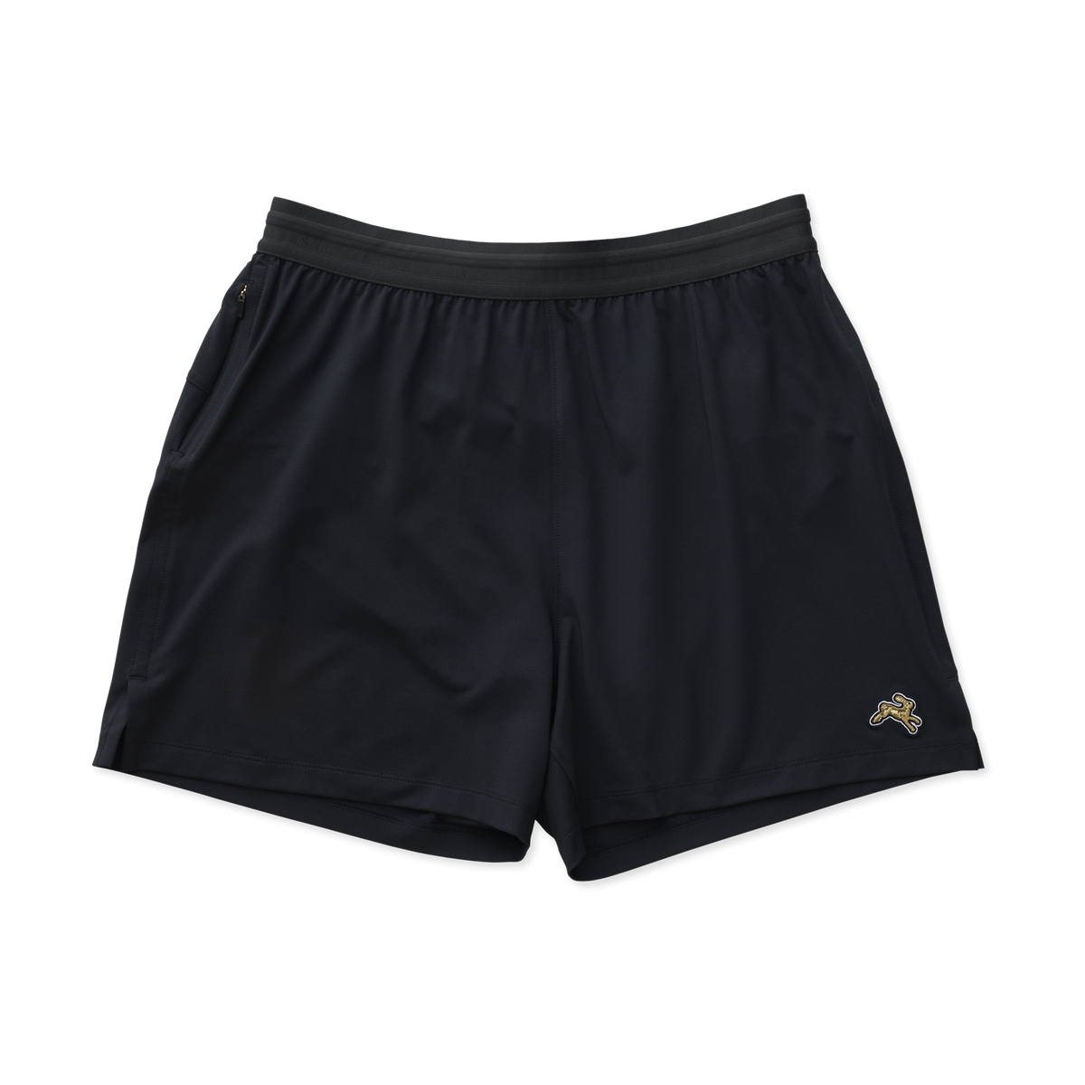Black Session Shorts – Men's shorts with a logo on a white background