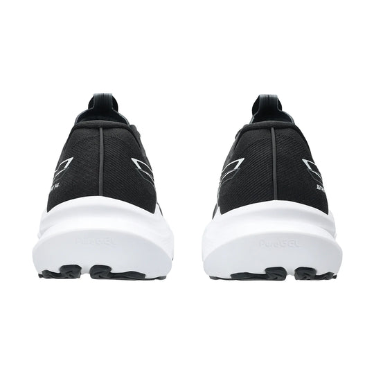 Black Gt-2000 14 running shoes with white soles on a white background.