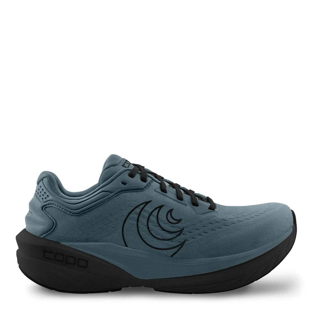 Blue Topo Athletic Phantom 4 – Men's running shoe with black sole on a white background
