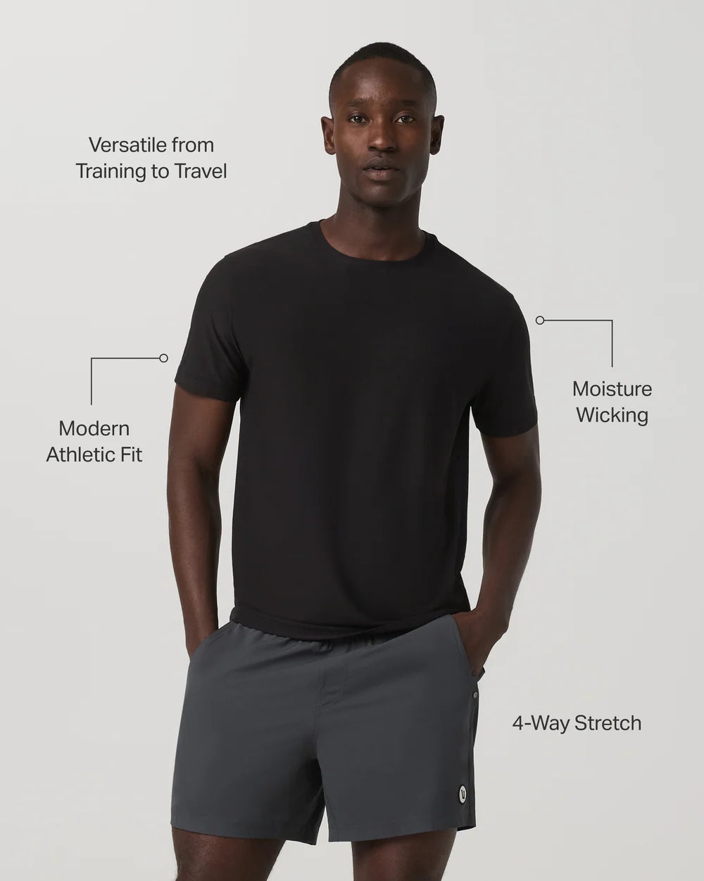 Strato Tech Tee – Men's – Black