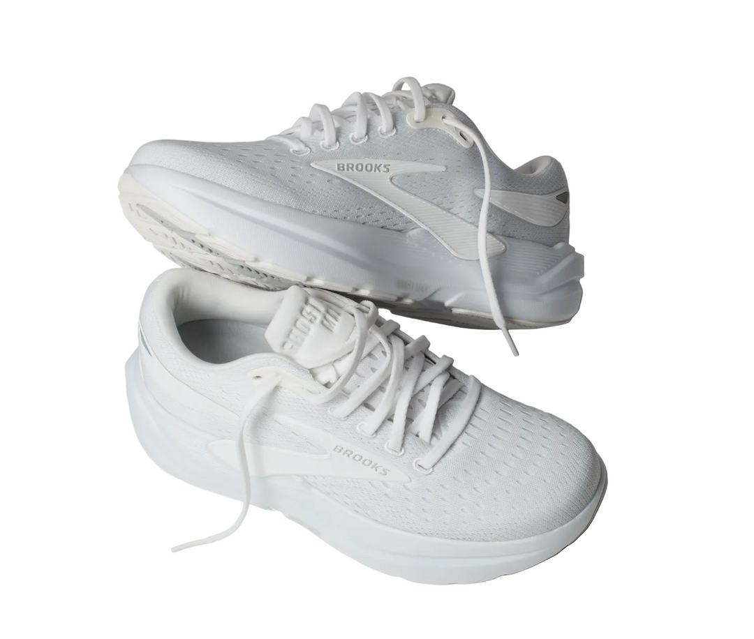 A pair of white Brooks Ghost Max 3 – Women&