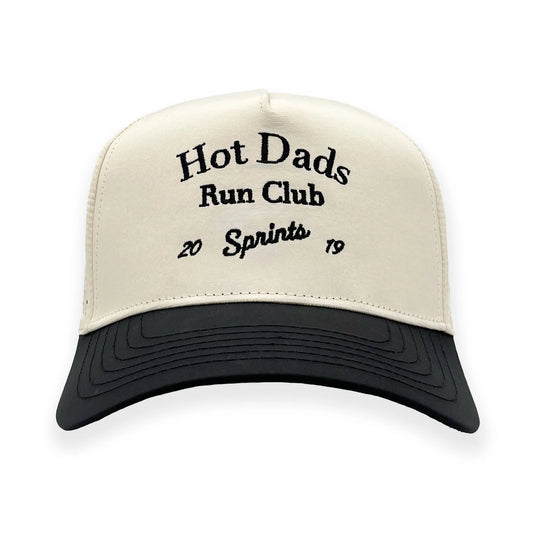 Sprints Structured VP Hat Hot Dads Run Club Black/Almond