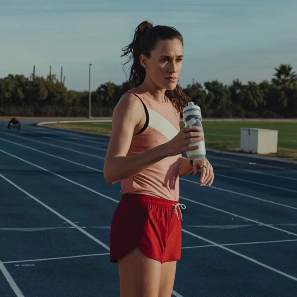 Tracksmith Van Cortlandt Singlet – Women's – Dusty Rose/Ivory
