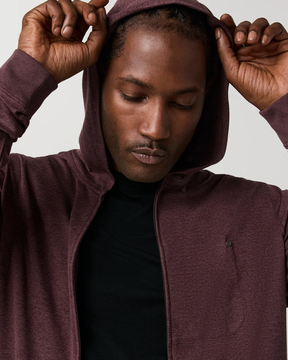 Ponto Full Zip Hoodie -- Men's -- Boysenberry