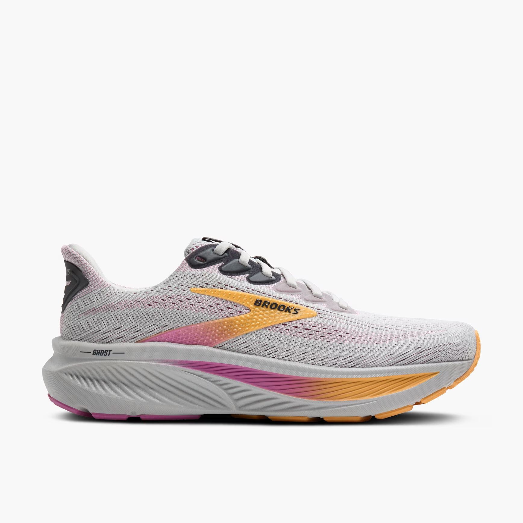Brooks Ghost 17 – Women's – Oyster/Apricot/Pink