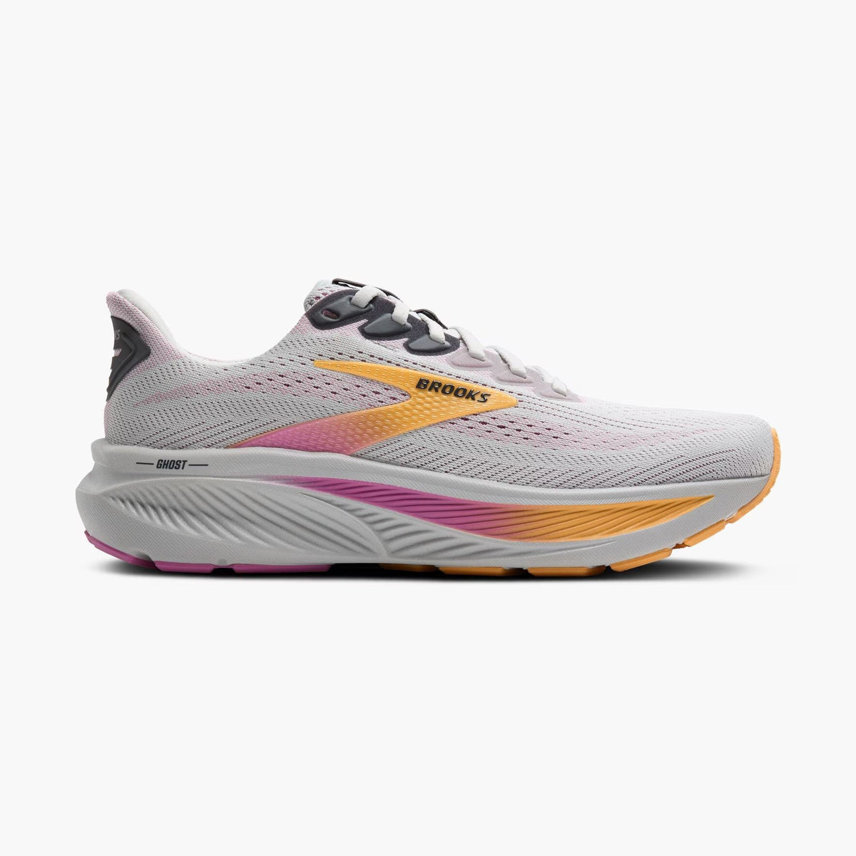 Brooks Ghost 17 – Women's – Oyster/Apricot/Pink