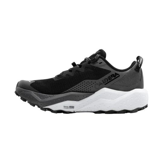 A black and dark gray Brooks Caldera 8 – Men&
