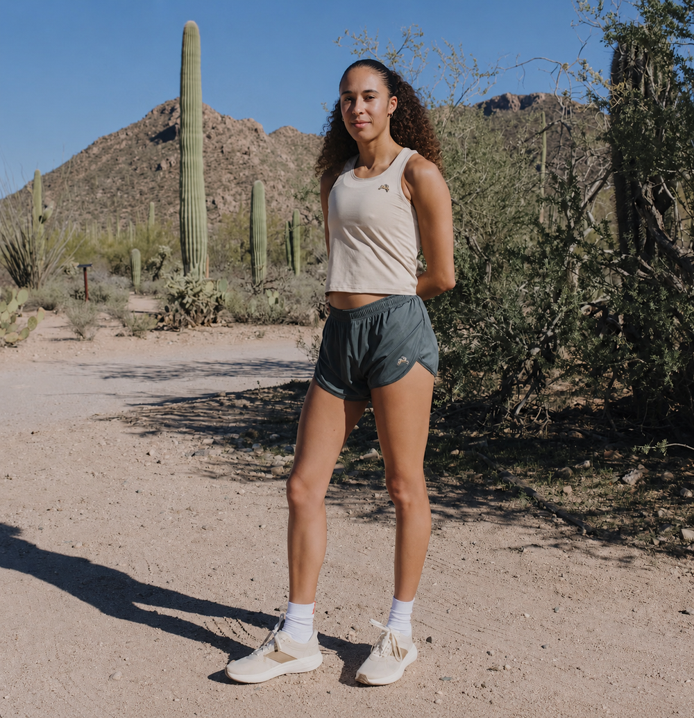 Tracksmith Twilight Crop Tank – Women's – Chateau Gray
