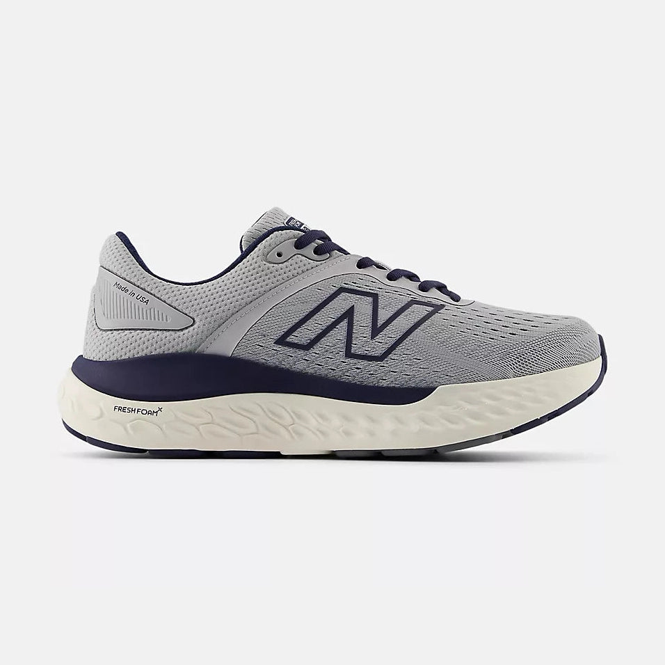 Gray New Balance Fresh Foam X 1540 running shoe with New Balance logo on a white background