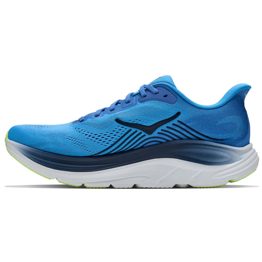 A blue and navy Hoka Clifton 11 – Men&