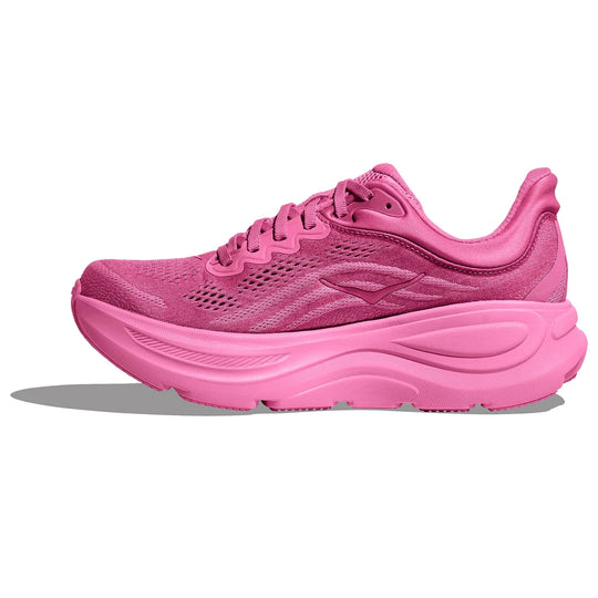 A pink Hoka Bondi 9 – Women&