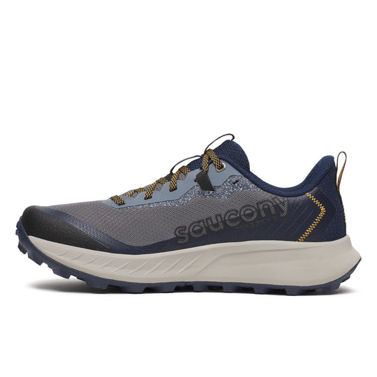 Gray and blue Saucony Peregrine 15 – Men&
