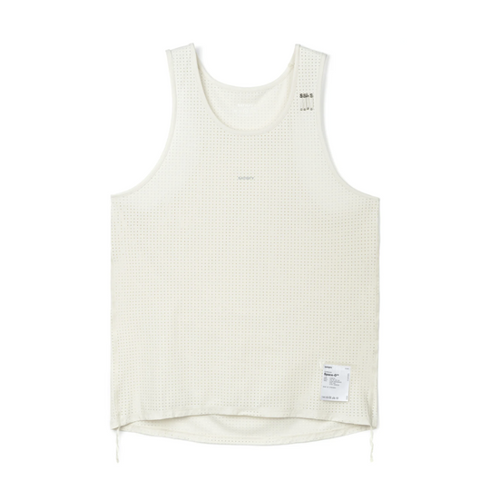 An off-white mesh Space-O Singlet--Men&