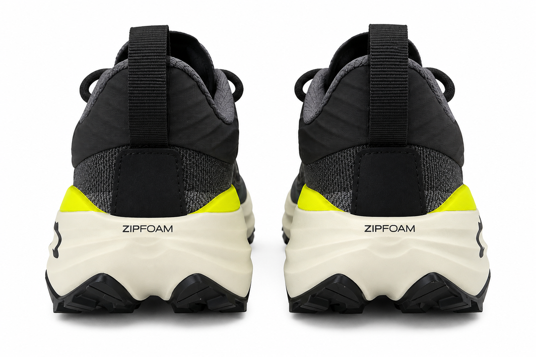 A pair of black and gray Topo Athletic Vista – Men&